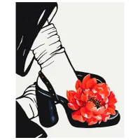 Pictură pe numere BrushMe Frumusețea în detalii BS54053FC 50 x 40 cm / Verticală