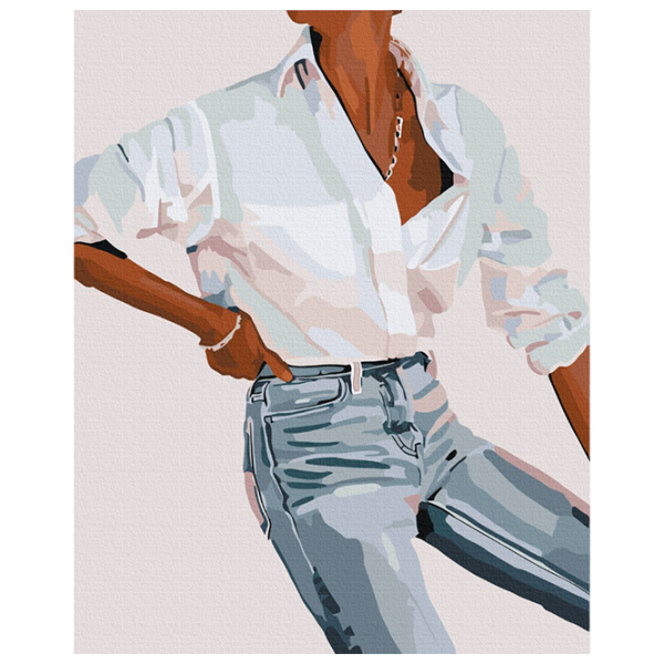 Pictură pe numere BrushMe Armonie elegantă BS53679FC 50 x 40 cm / Verticală photo 1