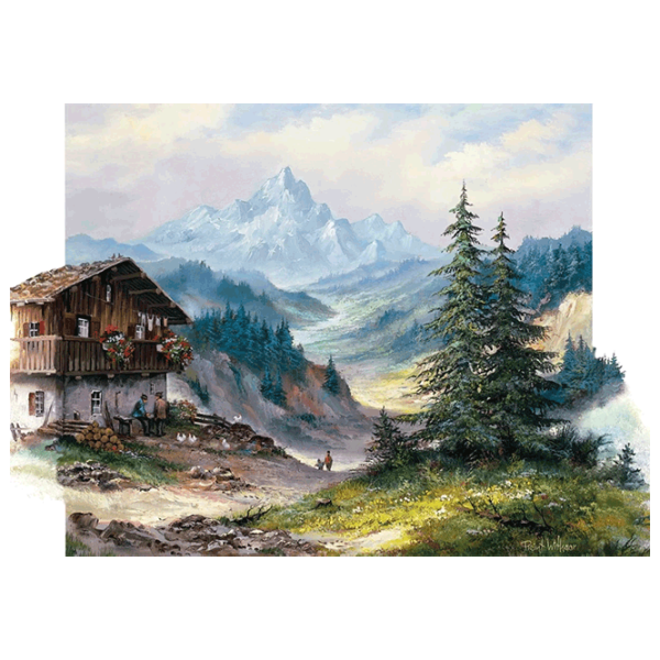 Puzzle Art Puzzle Green Valley 15+/ Количество деталей: 1000 photo 1