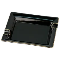 Пепельница Hauser 513282 Black Gold / Фарфор 
