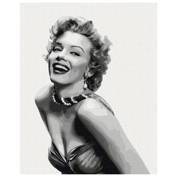 Pictură pe numere BrushMe Monroe de neuitat BS30974FC 50 x 40 cm / Verticală photo 1 Pictură pe numere BrushMe Monroe de neuitat BS30974FC 50 x 40 cm / Verticală photo 1