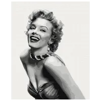 Pictură pe numere BrushMe Monroe de neuitat BS30974FC 50 x 40 cm / Verticală