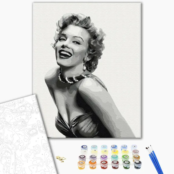 Pictură pe numere BrushMe Monroe de neuitat BS30974FC 50 x 40 cm / Verticală photo 2 Pictură pe numere BrushMe Monroe de neuitat BS30974FC 50 x 40 cm / Verticală photo 2
