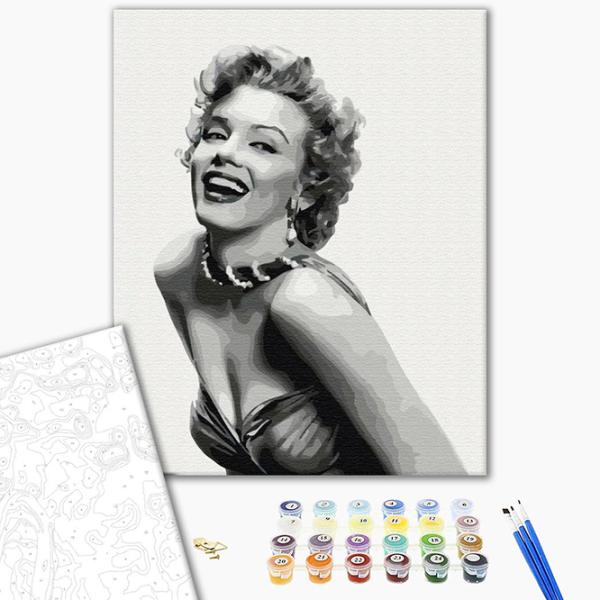 Pictură pe numere BrushMe Monroe de neuitat BS30974FC 50 x 40 cm / Verticală photo 2 Pictură pe numere BrushMe Monroe de neuitat BS30974FC 50 x 40 cm / Verticală photo 2