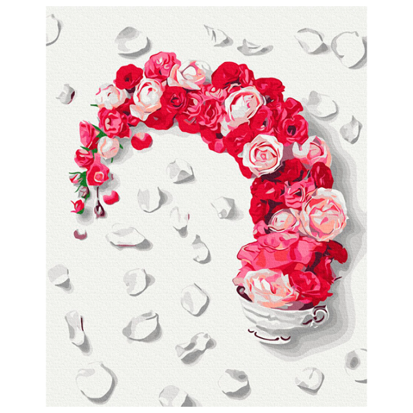 Pictură pe numere BrushMe Ceai de trandafiri BS53595FC 50 x 40 cm / Verticală photo 1 Pictură pe numere BrushMe Ceai de trandafiri BS53595FC 50 x 40 cm / Verticală photo 1