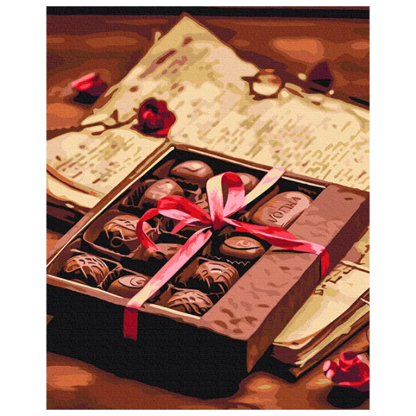 Pictură pe numere BrushMe Declarație de dragoste BS53885FC 50 x 40 cm / Verticală photo 1