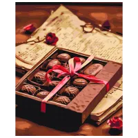 Pictură pe numere BrushMe Declarație de dragoste BS53885FC 50 x 40 cm / Verticală