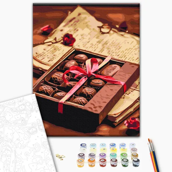 Pictură pe numere BrushMe Declarație de dragoste BS53885FC 50 x 40 cm / Verticală photo 2