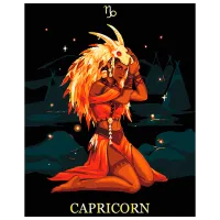 Картина по номерам BrushMe Козерог BSB0044FC 50 x 40 см / Вертикальная