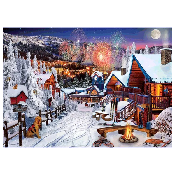 Puzzle Art Puzzle Winter playground 15+/ Количество деталей: 1000 photo 1
