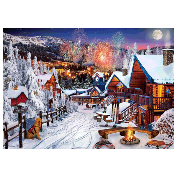 Puzzle Art Puzzle Winter playground 15+/ Количество деталей: 1000 photo 1