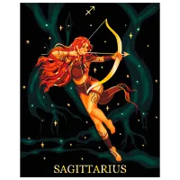 Pictură pe numere BrushMe Săgetător BSB0037FC 50 x 40 cm / Verticală