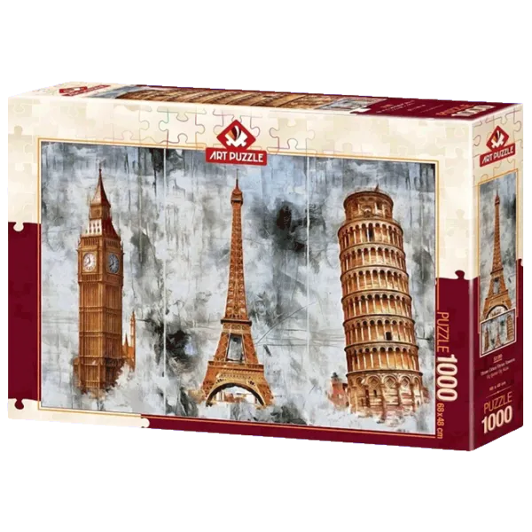Puzzle Art Puzzle Three Cities Three Towers 15+/ Количество деталей: 1000 photo 1