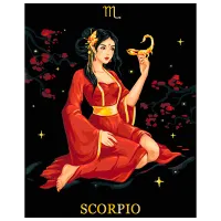 Pictură pe numere BrushMe Scorpion BSB0041FC 50 x 40 cm / Verticală