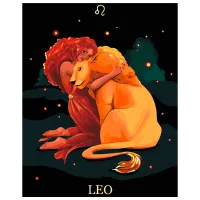 Pictură pe numere BrushMe Leu BSB0042FC 50 x 40 cm / Verticală