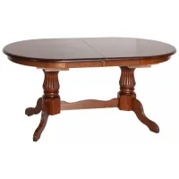 Set masă și scaune Evelin HV-33V (F-789) Ovală / Lemn / Bronze Brown photo 4