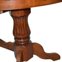 Set masă și scaune Evelin HV-33V (F-789) Ovală / Lemn / Bronze Brown photo 5