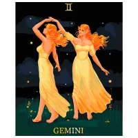 Pictură pe numere BrushMe Gemeni BSB0035FC 50 x 40 cm / Verticală