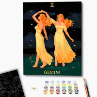 Pictură pe numere BrushMe Gemeni BSB0035FC 50 x 40 cm / Verticală photo 2