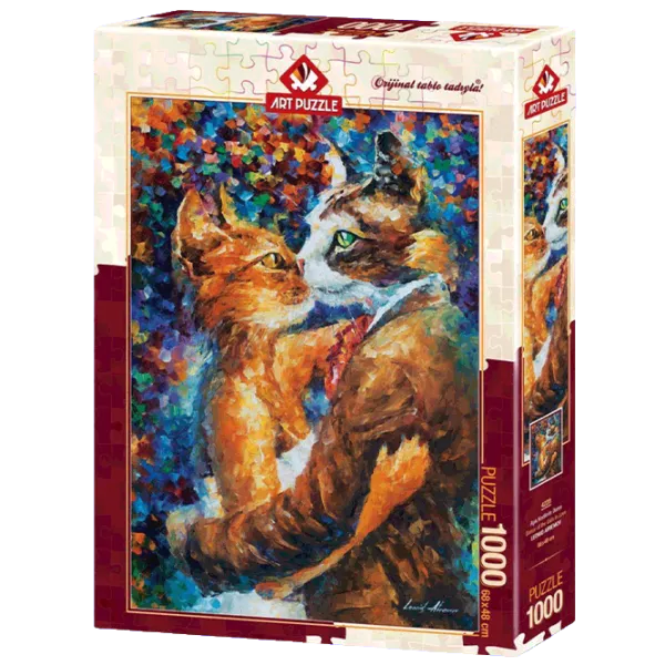 Puzzle Art Puzzle Dance of Cats in Love 15+/ Количество деталей: 1000 photo 1