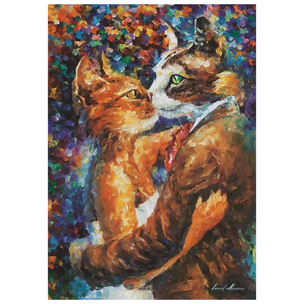 Puzzle Art Puzzle Dance of Cats in Love 15+/ Количество деталей: 1000 photo 2