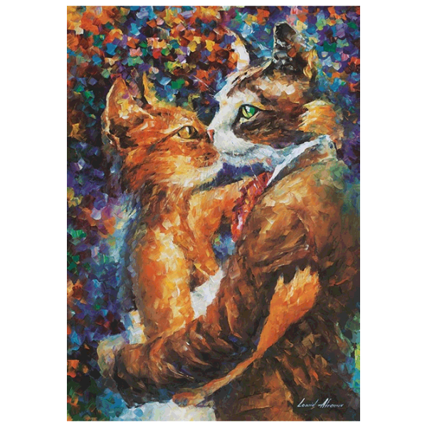 Puzzle Art Puzzle Dance of Cats in Love 15+/ Количество деталей: 1000 photo 2