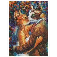 Puzzle Art Puzzle Dance of Cats in Love 15+/ Количество деталей: 1000 photo 2