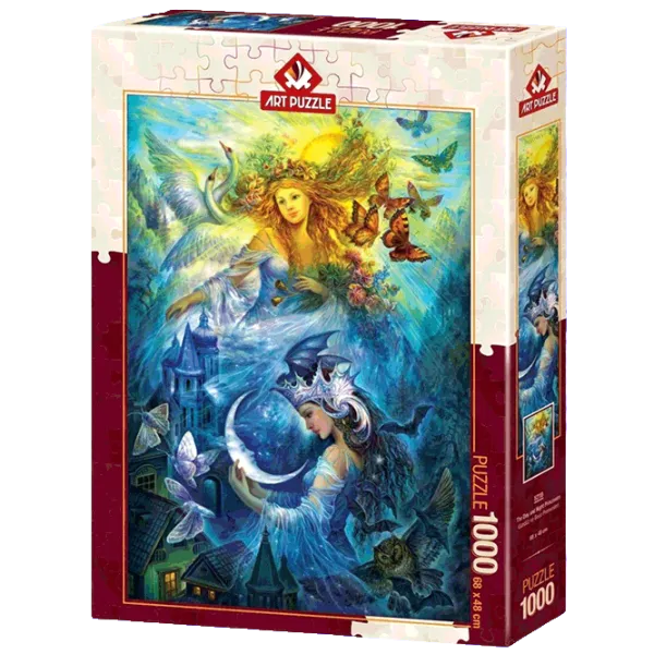 Puzzle Art Puzzle Day and Night Princesses 15+/ Количество деталей: 1000 photo 1