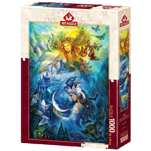 Puzzle Art Puzzle Day and Night Princesses 15+/ Количество деталей: 1000 photo 1