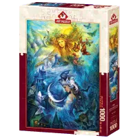 Puzzle Art Puzzle Day and Night Princesses 15+/ Numărul de piese: 1000