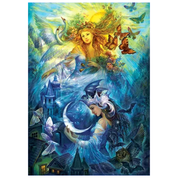 Puzzle Art Puzzle Day and Night Princesses 15+/ Количество деталей: 1000 photo 2