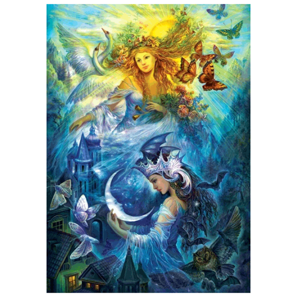 Puzzle Art Puzzle Day and Night Princesses 15+/ Количество деталей: 1000 photo 2