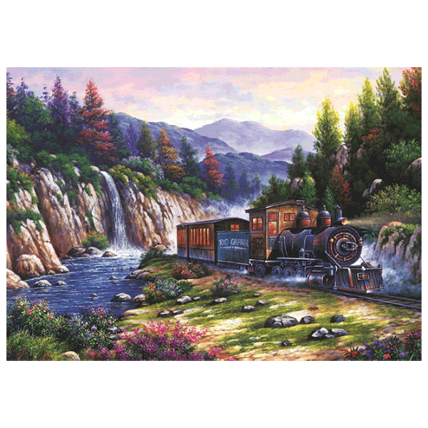 Puzzle Art Puzzle Travel by Train 15+/ Количество деталей: 1000 photo 2