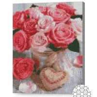 Мозайка Art Galery Premium Buchet de trandafiri si biscuit-inimă / photo 2