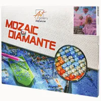 Мозайка Art Galery Premium Fata savureaza privire spre baloane   / 