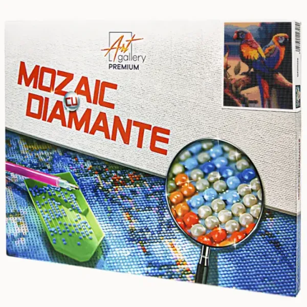 Мозайка Art Galery Premium Papagali aprinși  /  photo 1 Мозайка Art Galery Premium Papagali aprinși  /  photo 1