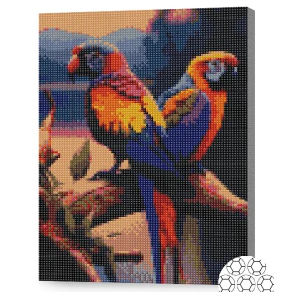 Мозайка Art Galery Premium Papagali aprinși  /  photo 2 Мозайка Art Galery Premium Papagali aprinși  /  photo 2
