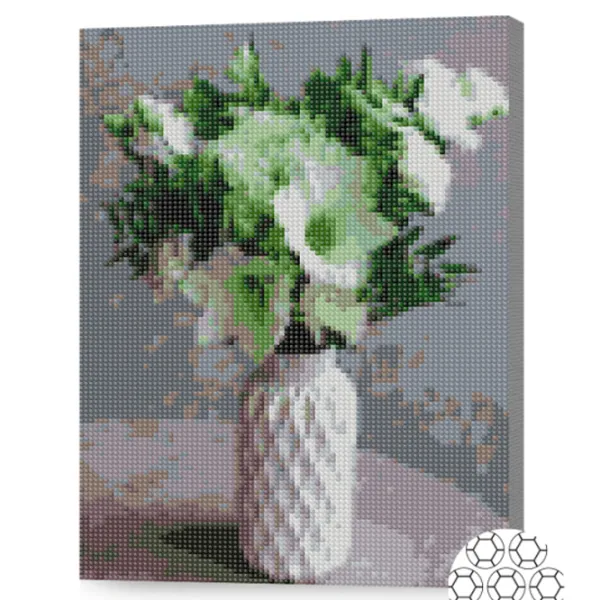 Mozaic Art Galery Premium Buchet alb   /  photo 2 Mozaic Art Galery Premium Buchet alb   /  photo 2
