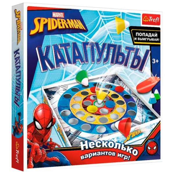 Настольная игра Trefl Катапульты Spiderman 3+/ Развитие photo 1 Настольная игра Trefl Катапульты Spiderman 3+/ Развитие photo 1
