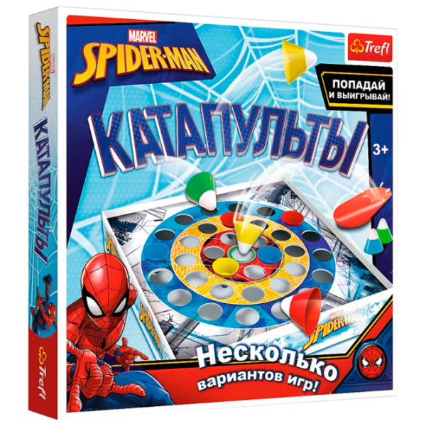 Настольная игра Trefl Катапульты Spiderman 3+/ Развитие photo 1 Настольная игра Trefl Катапульты Spiderman 3+/ Развитие photo 1