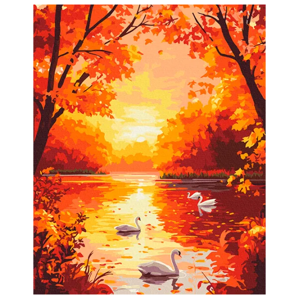 Картина по номерам BrushMe Золотая симфония природы BS54175FC 50 x 40 см / Вертикальная photo 1