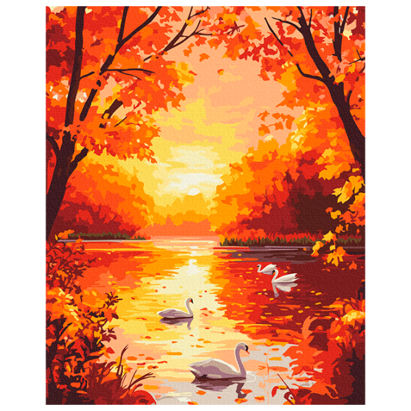 Картина по номерам BrushMe Золотая симфония природы BS54175FC 50 x 40 см / Вертикальная photo 1