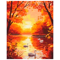 Картина по номерам BrushMe Золотая симфония природы BS54175FC 50 x 40 см / Вертикальная