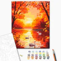 Картина по номерам BrushMe Золотая симфония природы BS54175FC 50 x 40 см / Вертикальная photo 2