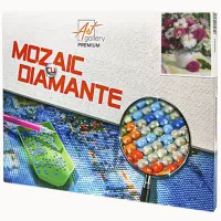 Мозайка New World Buchet de bujori albi și roz  / 