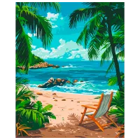 Картина по номерам BrushMe Летняя идиллия BS54091FC 50 x 40 см / Вертикальная