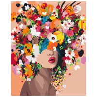 Pictură pe numere BrushMe Nimfa florilor BS41053FC 50 x 40 cm / Verticală