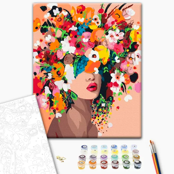Картина по номерам BrushMe Цветочная нимфа BS41053FC 50 x 40 см / Вертикальная photo 3 Картина по номерам BrushMe Цветочная нимфа BS41053FC 50 x 40 см / Вертикальная photo 3