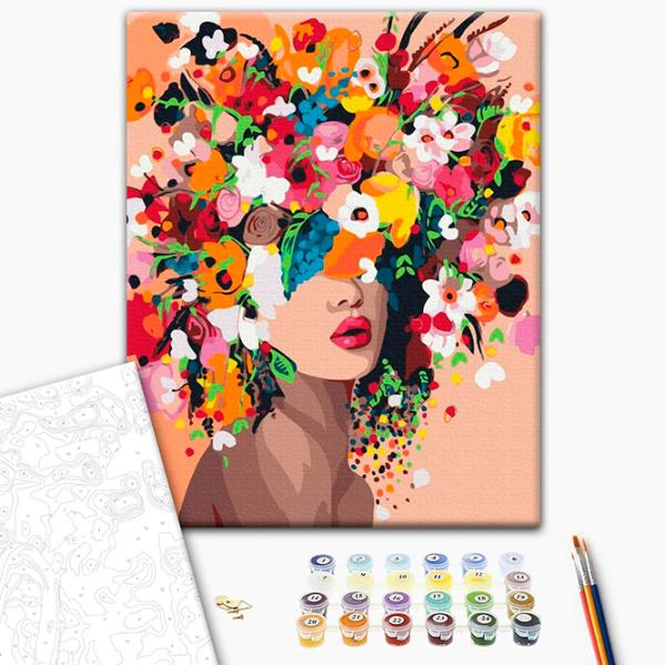 Картина по номерам BrushMe Цветочная нимфа BS41053FC 50 x 40 см / Вертикальная photo 3 Картина по номерам BrushMe Цветочная нимфа BS41053FC 50 x 40 см / Вертикальная photo 3