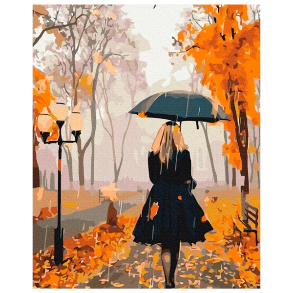 Картина по номерам BrushMe Чужой осенью BS51409FC 50 x 40 см / Вертикальная photo 1